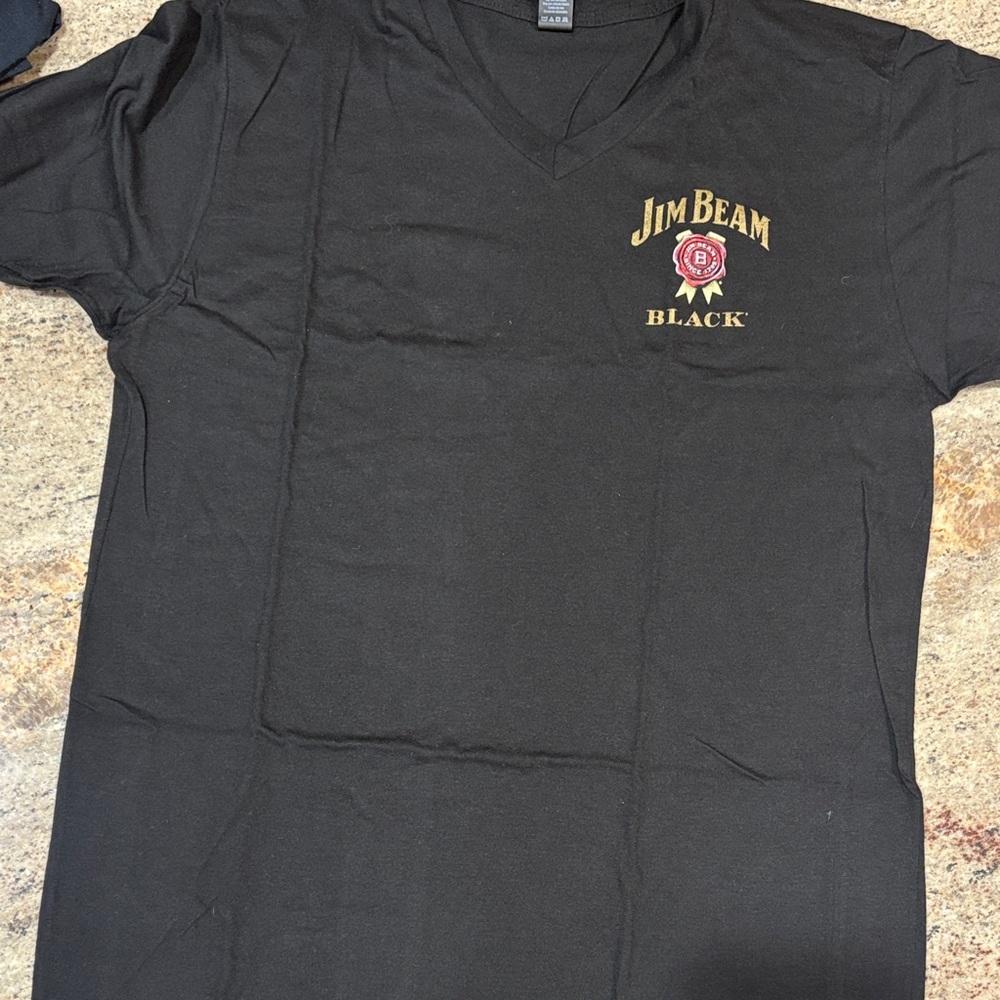 Jim Beam Black Men's V-Neck Tee